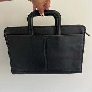 VINTAGE BLACK COACH LEATHER EMBASSY STYLE 5203 BRIEFCASE BAG